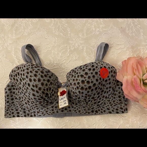 Lacy women’s leopard Design Sexy Push Up Bra 36B - Picture 6 of 12